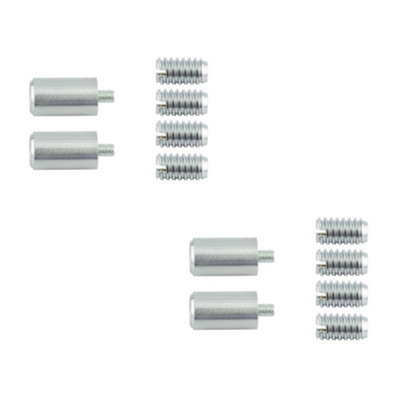 2 PACK Satin Chrome Locking Sash Stop for Enhanced Security - Window Fastener