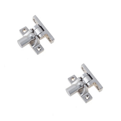 2 PACK Satin Nickel Fasteners Pattern 1 for Versatile Home Decor - Window Fastener