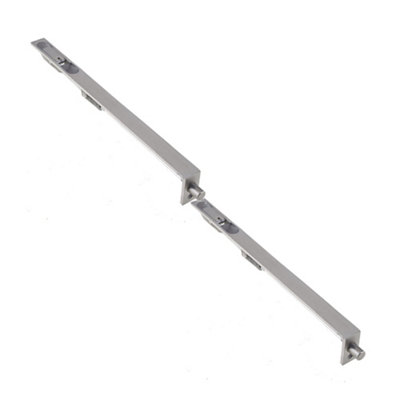2 PACK Satin Stainless Steel Lever Action Flushbolts for Double Doors - 305x20mm