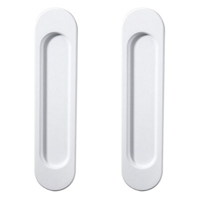 2 Pack Self-Adhesive Right Angle Sliding Door Handles, Matte Finish, No ...