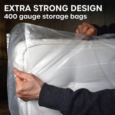 2 Pack Single Mattress Bag Waterproof and Tear-Resistant Protector for Moving and Storage - 4