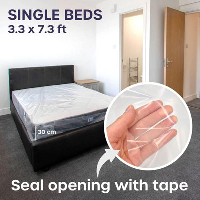 2 Pack Single Mattress Bag Waterproof and Tear-Resistant Protector for Moving and Storage - 5
