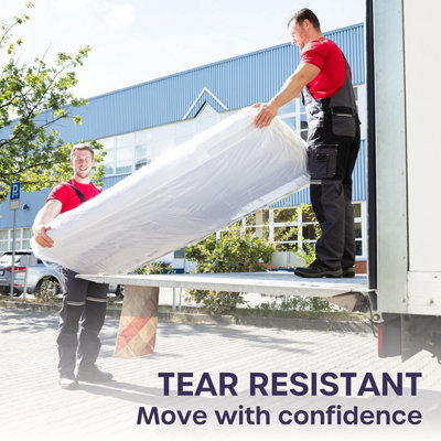 2 Pack Single Mattress Bag Waterproof and Tear-Resistant Protector for Moving and Storage - 7