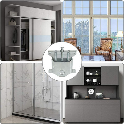 2 Pack Sliding wardrobe door rollers, furniture wardrobe door sliding ...