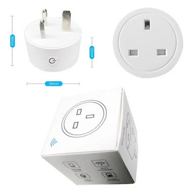 2 Pack Smart WiFi Plug Socket with Remote Control