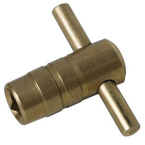 2 Pack Solid Brass Plumber's Radiator Bleed Key