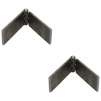 2 Pack Solid Drawn Steel Butt Hinge Extra Heavy Duty Industrial 50x240mm