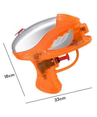 2 Pack Space Kids Water Pistols Toy Gun 11cm - Orange and Blue - 2 Packs