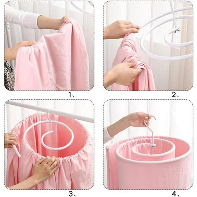 Spiral hanger for sheets hot sale