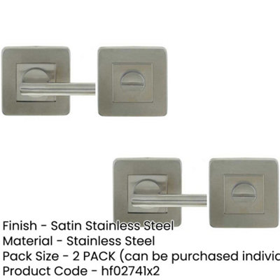 2 PACK Square Easy Turn and Release Mechanism for Effortless Operation