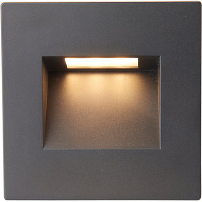 2 PACK Square Outdoor Pathway Guide Light - 1.5W Indirect CCT LED ...