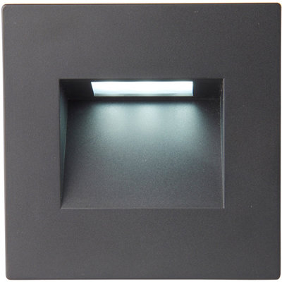 2 PACK Square Outdoor Pathway Guide Light - 1.5W Indirect CCT LED ...