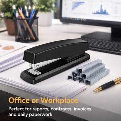 2 Pack Stapler with 5000 Staples Office Stapler for 20 Sheets Ergonomic ...
