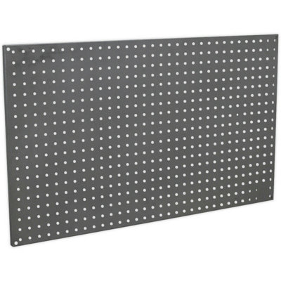 2 PACK Steel Pegboard Storage Panel - Garage Storage System - 10 Hooks Included