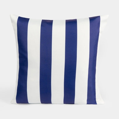 2 Pack Stripe Water Resistant Outdoor Filled Cushions Garden - 5