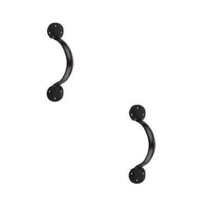 2 PACK Stylish 165x50mm Black Cabinet Handle for Elegant Home Decor - Kitchen Drawer Pull Handle