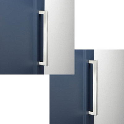 2 PACK Stylish 224mm Satin Nickel Cabinet Handle for Modern Interiors - Kitchen Drawer Pull Handle