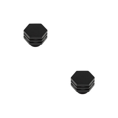 2 PACK Stylish 30mm Black Cupboard Knob for Modern Interiors - Kitchen Cabinet Knob
