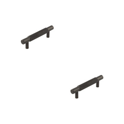2 PACK Stylish 96mm Dark Bronze Cabinet Handle for Modern Furniture - Kitchen Drawer Pull Handle