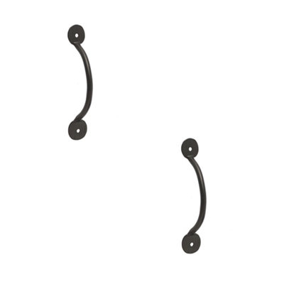 2 PACK Stylish Black Bow Handle 127x35mm for Cabinets - Kitchen Drawer Pull Handle