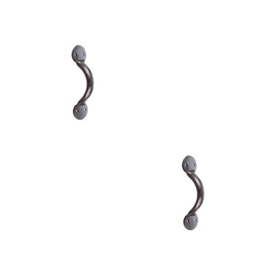 2 PACK Stylish Black Cabinet Handle 127x35mm for Elegant Interiors - Kitchen Drawer Pull Handle