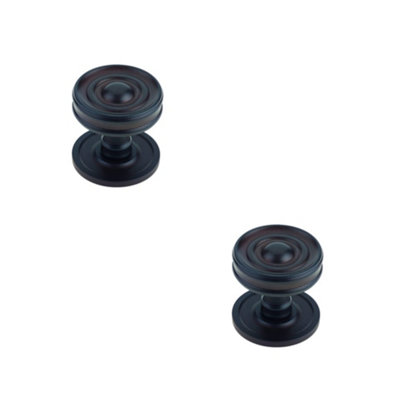 2 PACK Stylish Dark Bronze Cupboard Knob for Elegant Home Decor - Kitchen Cabinet Knob