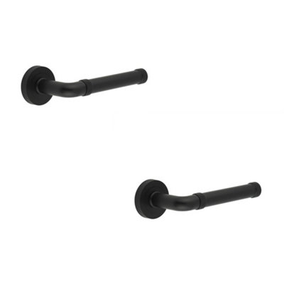 2 PACK Stylish Matt Black Door Lever Handle for Modern Interiors - Interior Handle