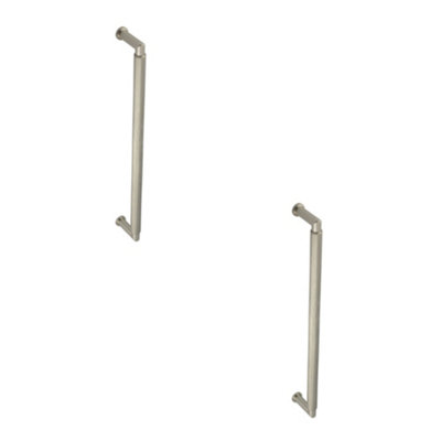2 PACK Stylish Satin Nickel Pull Handle 425mm for Doors - Door Handle