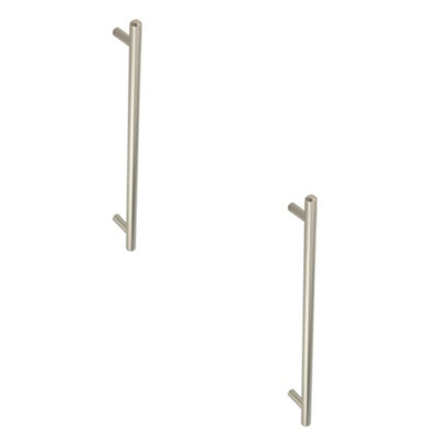 2 PACK Stylish Satin Nickel Pull Handle 425mm for Modern Interiors - Door Handle