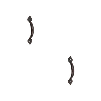 2 PACK Stylish Tear Cabinet Handle in Beeswax Finish 130x34mm - Kitchen Drawer Pull Handle