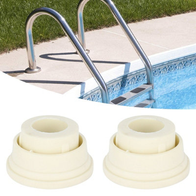 2-Pack Swimming Pool Ladder Rubber Plugs for Enhanced Safety and Accessory Support