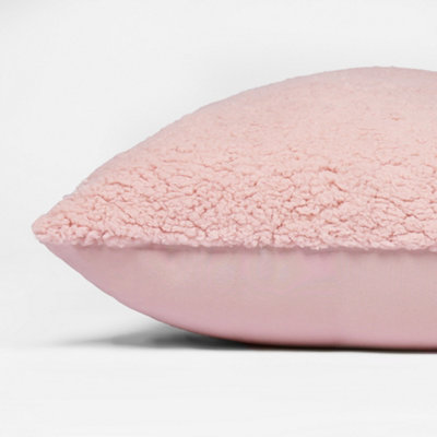 2 Pack Teddy Fleece Soft Warm Filled Pillow Cushion - 3