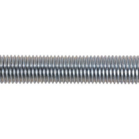 2 PACK Threaded Studding Rod - M24 x 1mm - Grade 8.8 Zinc Plated - DIN 975