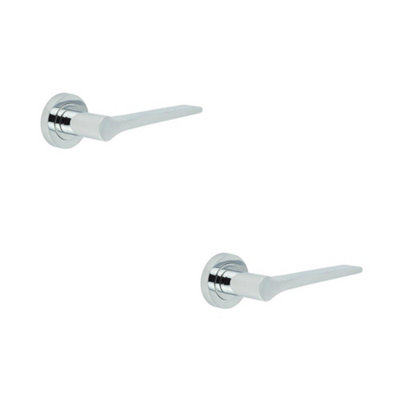 2 PACK Upgrade Your Home with Polished Chrome Door Handle for Stylish Interiors - Interior Handle
