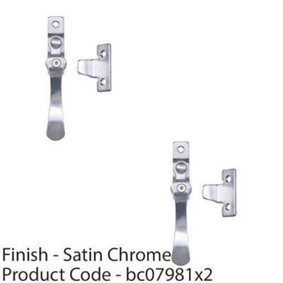 2 PACK - VICTORIAN WEDGE PATTERN CASEMENT WINDOW FASTENER HANDLE 57 X ...