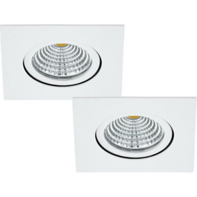 2 PACK Wall & Ceiling Flush Downlight White Recess Spotlight 6W Built in LED