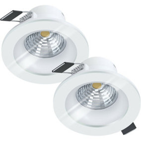 2 PACK Wall / Ceiling Flush Downlight White Recessed Spotlight 6W LED