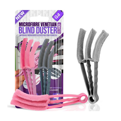 2 pack wet and dry venetian window blind cleaner microfiber brush three ...