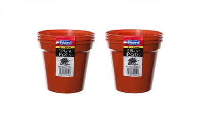 2 Packs Of 3 Whitefurze 15cm Seed Pots | DIY At B&Q