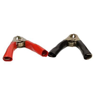 BERGEN Jump Lead Booster Replacement Clips Clamps Crocodile (2 Pairs