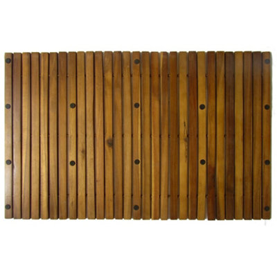 2 pcs Acacia Bath Mat 80 x 50 cm - 4