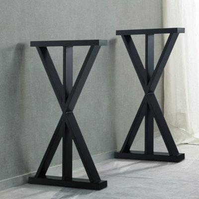 Metal table deals legs b&q