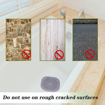 4-Pack Starfish Hair Catcher Drain Covers - Bathroom & Kitchen Sink Strainer With Suction Cups
