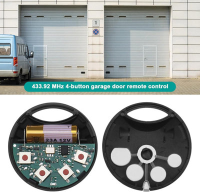2 Pcs Garage Door Remote Control 4 Buttons SM4 250 868MHZ Rolling Code ...