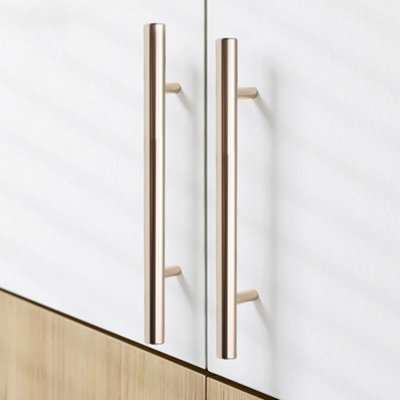 2 Pcs Gold Pull Handles Furniture Bar Handle for Kitchen Cabinets, Wardrobes & Drawers 128mm