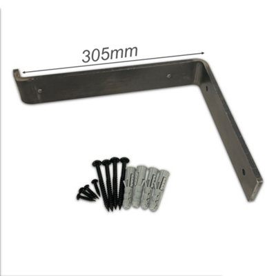 5 Inch Heavy Duty Shelf Brackets - Industrial Iron Wall Mounted Shelf Supports