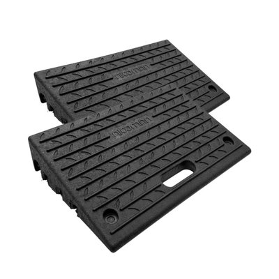 2 Pcs Nicoman Rubber Kerb Ramp for Cars, Motorbikes, Sheds, Driveway ...