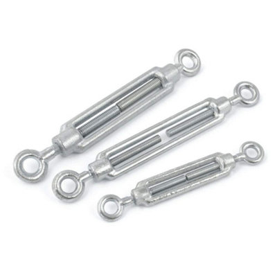 2 pcs of M6 Eye - Eye Turnbuckle Tensioner for Wire Tension Garden Rope Hooks Cable Garden Support Wire Turnbuckle Strainer