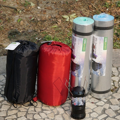 2 Person Camping Starter Set 2 x sleeping bags 2 x Mats 1 x Tent 1 x ...