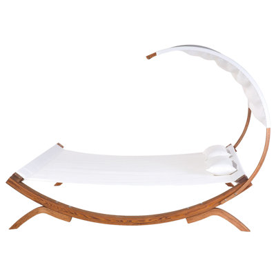 2-Person Garden Sun Lounger Off-White TERAMO - 6